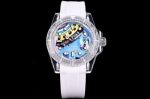 Rolex Oyster Perpetual & Phantomlab Eta2824 Movement FKM Strap Colorful Blue Face Men/Women Watch